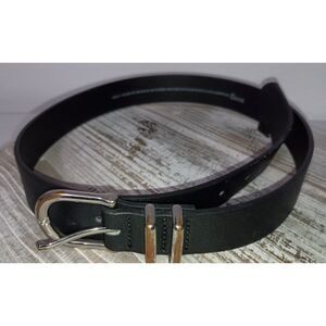 DIVIDED H&M: Black Belt with Silver Buckle, Men's Size S (Used)